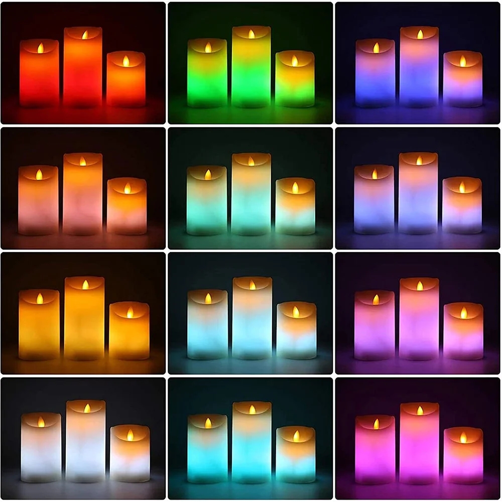 RGB color-changing LED candle set with remote control - Image 15