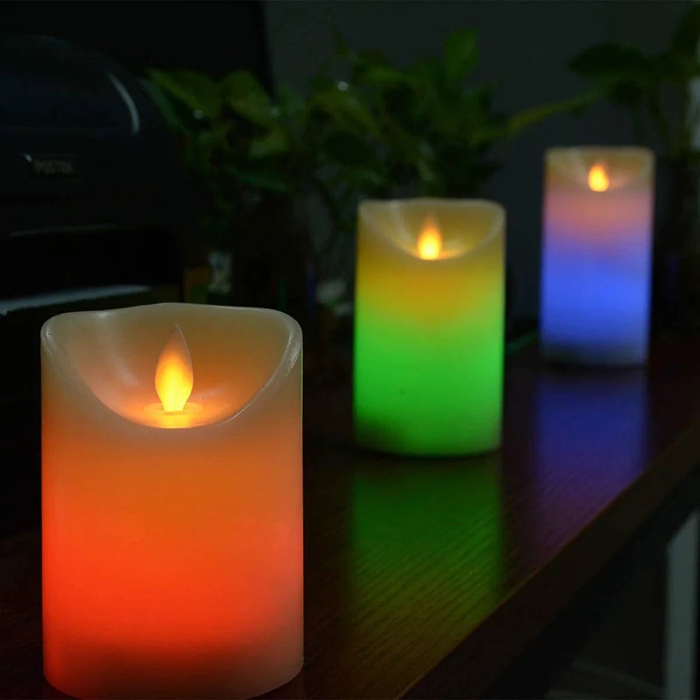 RGB color-changing LED candle set with remote control - Image 12