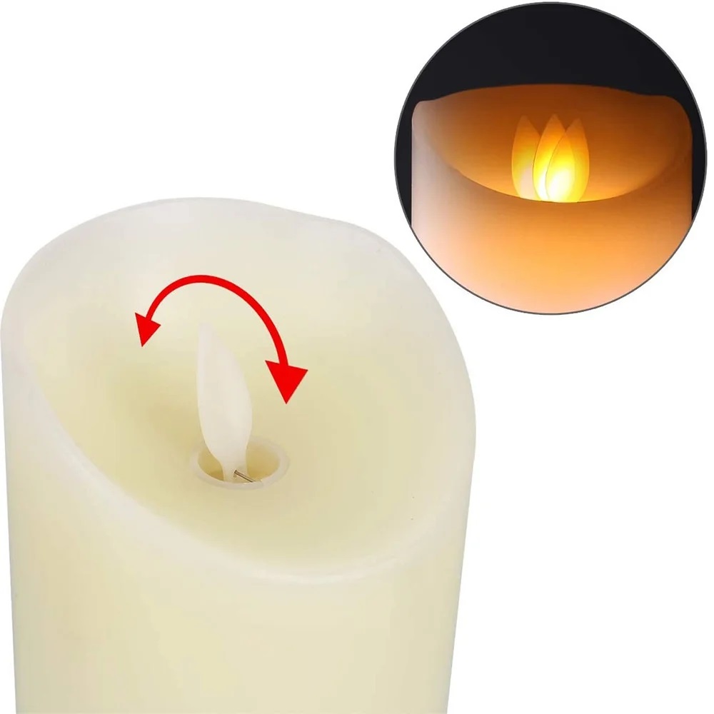 RGB color-changing LED candle set with remote control - Image 6