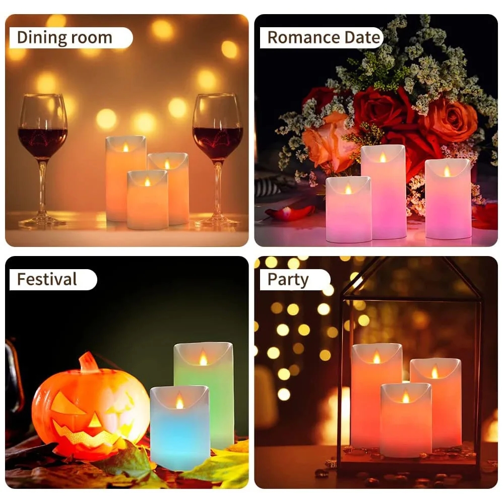 RGB color-changing LED candle set with remote control - Image 16