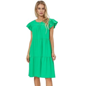 Casual ruffled mini summer dress