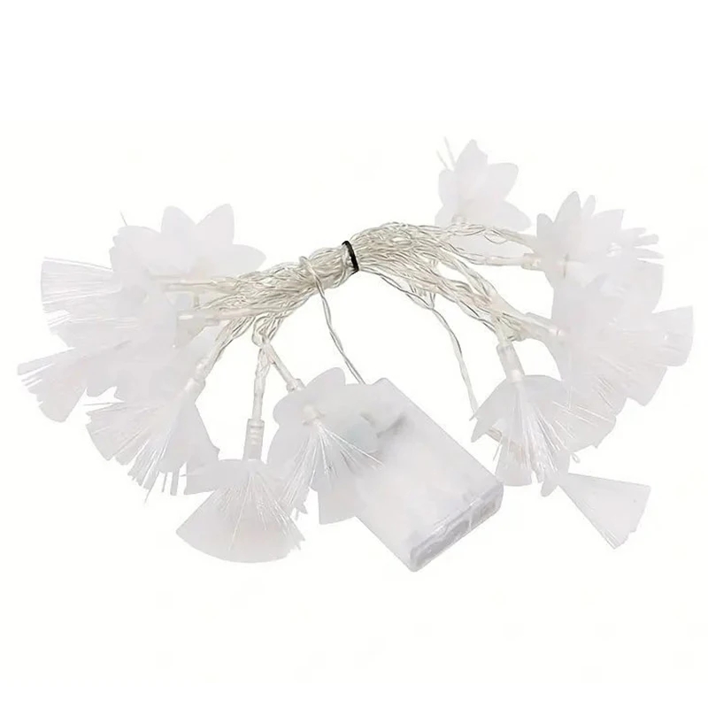 Battery powered flower string lights - Image 7