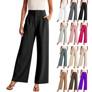 Elegant wide leg women's pants