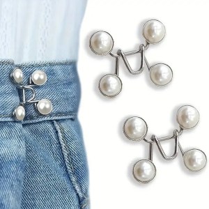 Adjustment brooch buckle for jeans and trousers - 2pack