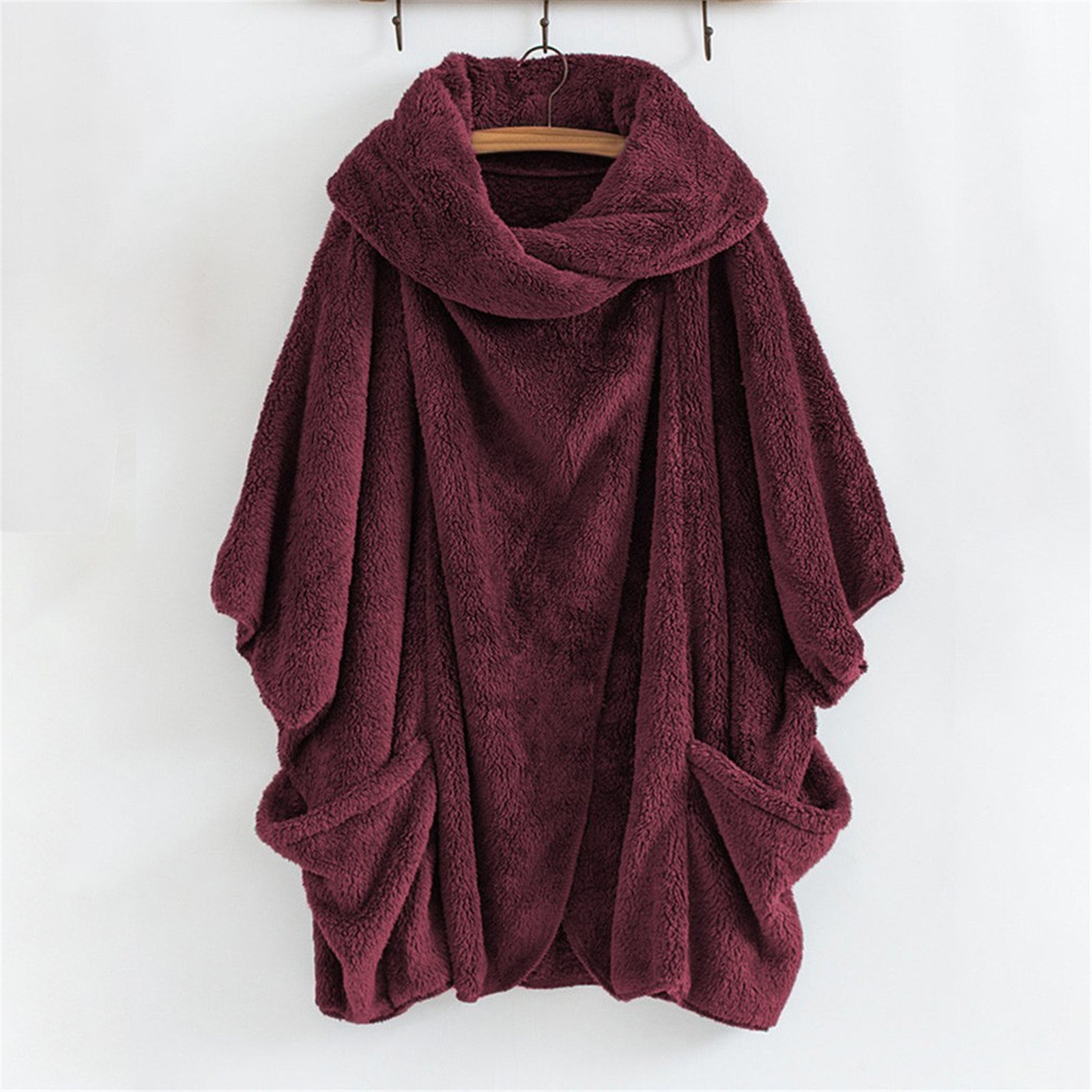 Oversized warm fleecy jacket - Image 12