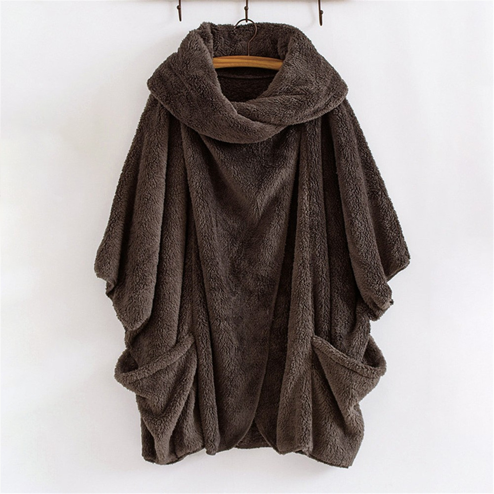 Oversized warm fleecy jacket - Image 9