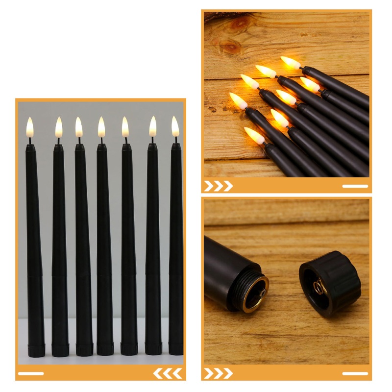 6 piece set flameless taper candles with remote control - Image 27