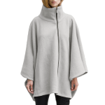 Stand up collar zipper poncho