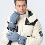 Warm men's skiing gloves