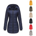 Slim fit hooded women's winter jacket