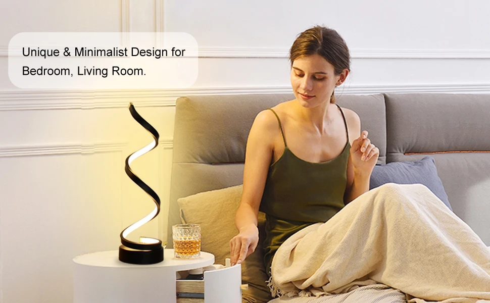 Dimmable spiral LED table lamp - Image 8