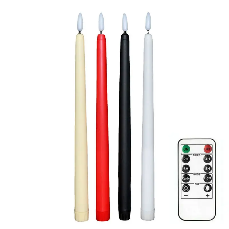 6 piece set flameless taper candles with remote control - Image 21
