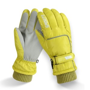 Warm women's skiing gloves