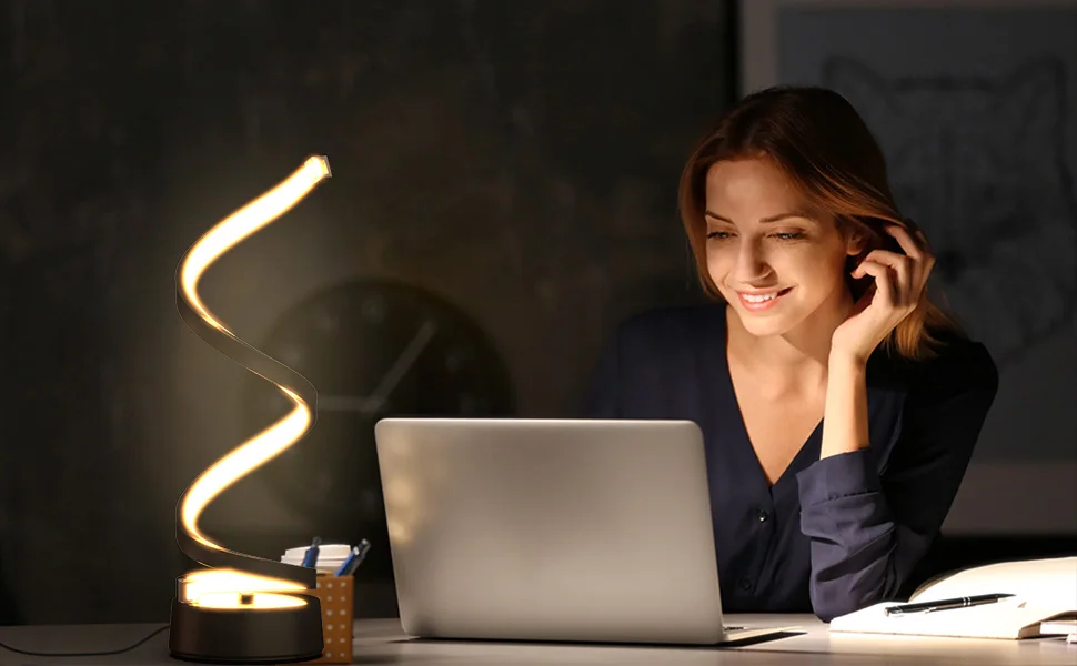 Dimmable spiral LED table lamp - Image 5