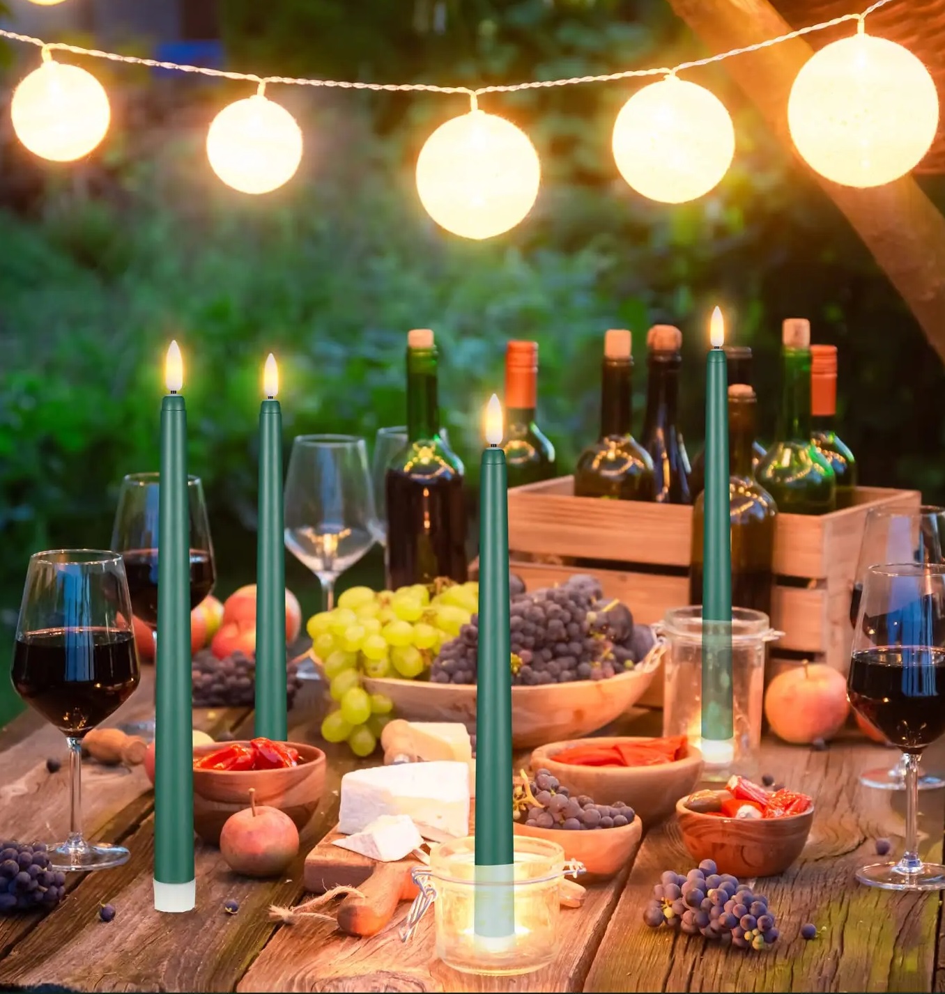 6 piece set flameless taper candles with remote control - Image 17