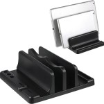 Adjustable vertical laptop & tablet stand