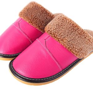 Warm home slippers - pink