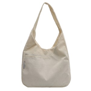 Casual corduroy shoulder bag