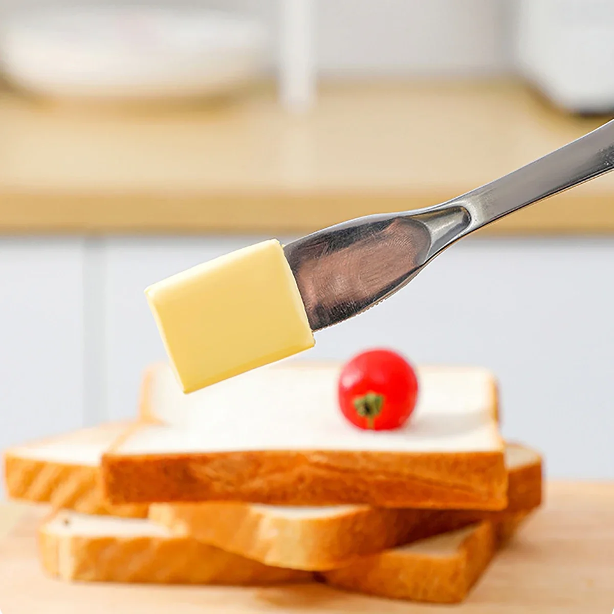 Butter slicer dish with lid and knife - Image 13