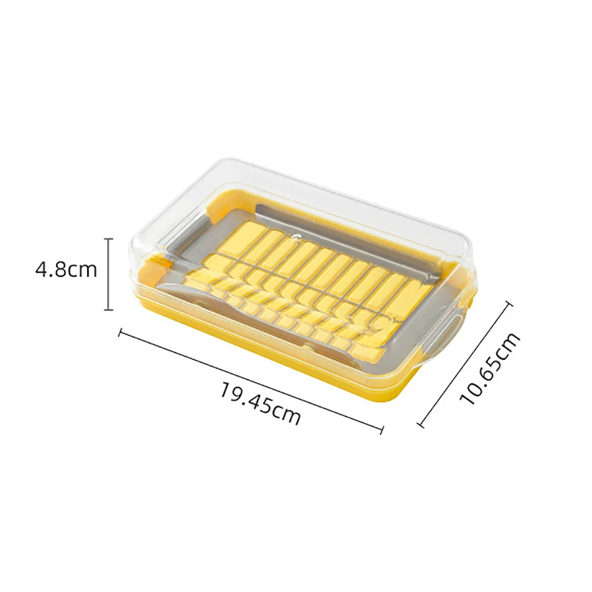 Butter slicer dish with lid and knife - Image 18