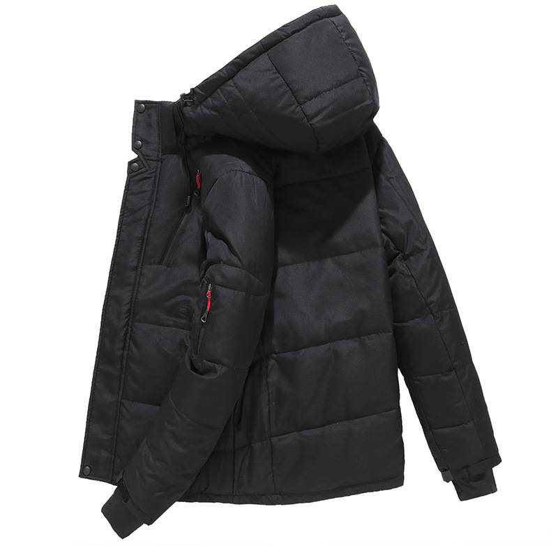 Warm hooded men's dawn jacket - Image 4