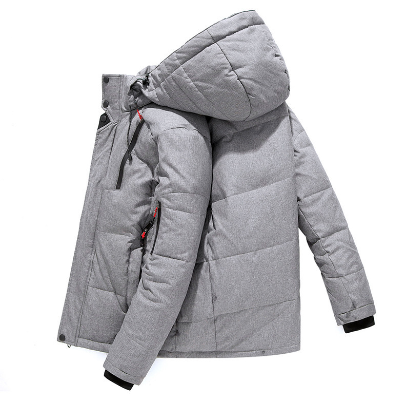 Warm hooded men's dawn jacket - Image 10