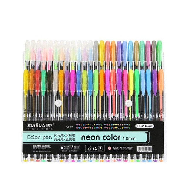 Colorful neon gel pens set - Image 12