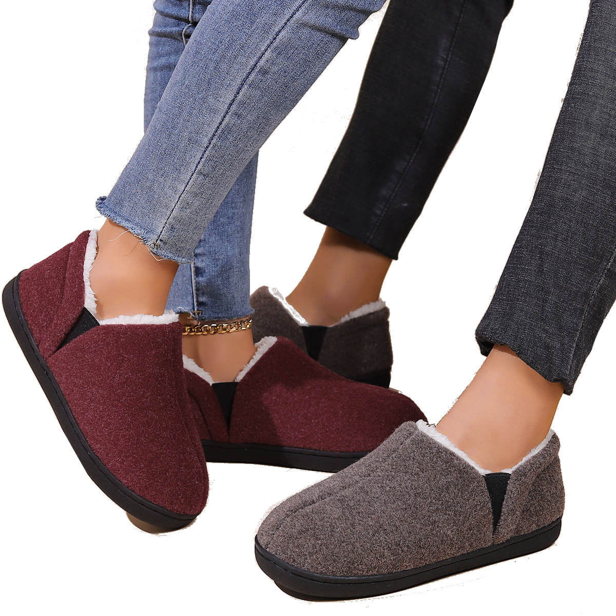 Warm unisex slip on indoor shoes - Image 20