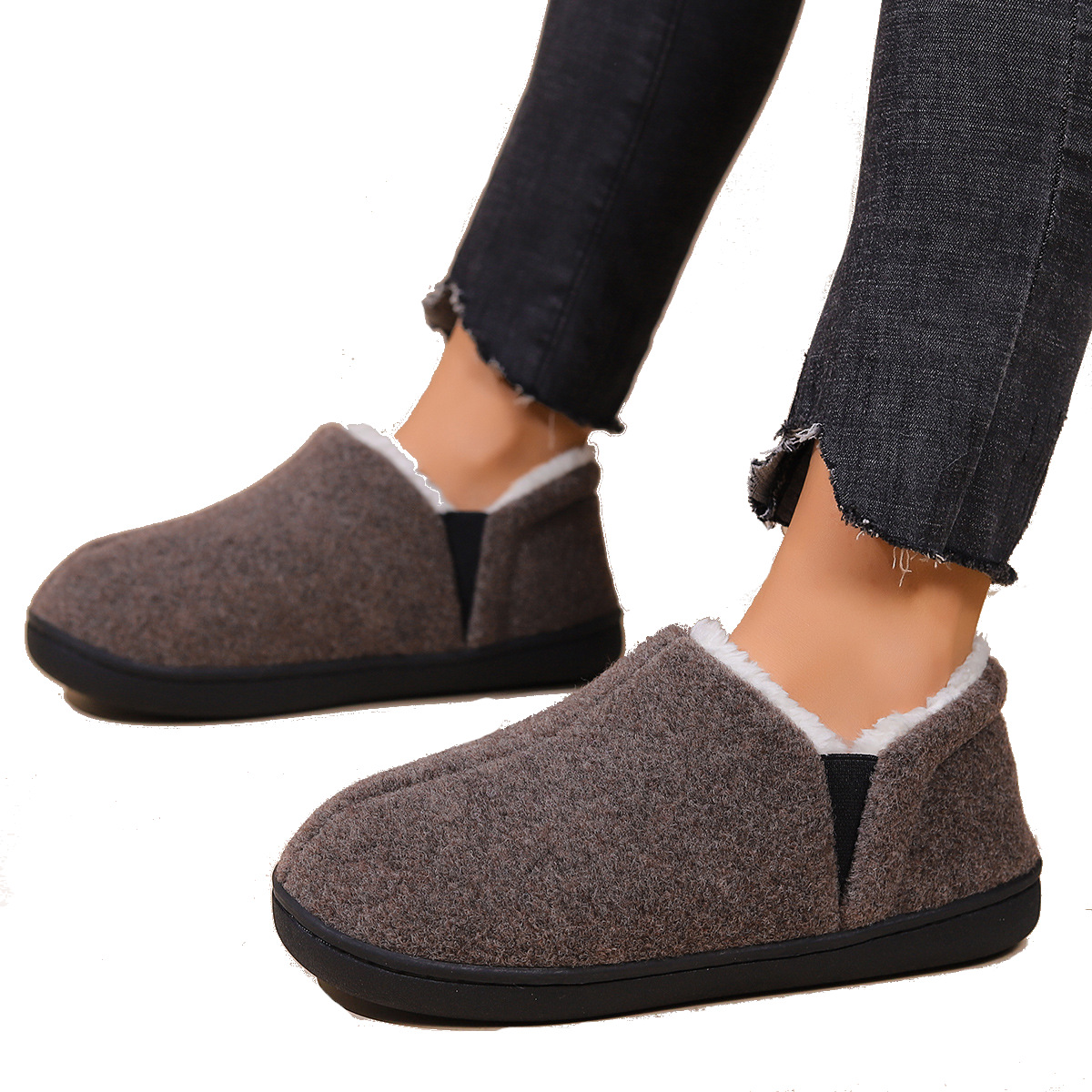 Warm unisex slip on indoor shoes - Image 19