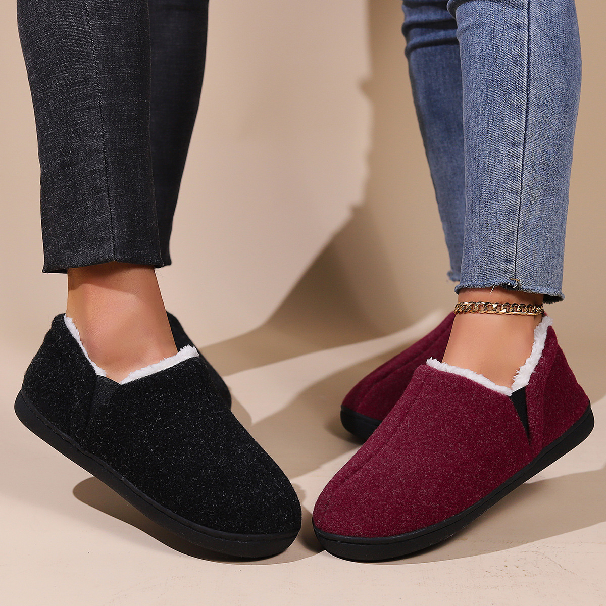 Warm unisex slip on indoor shoes - Image 6