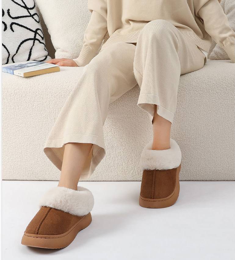 Warm indoor platform slippers - Image 2