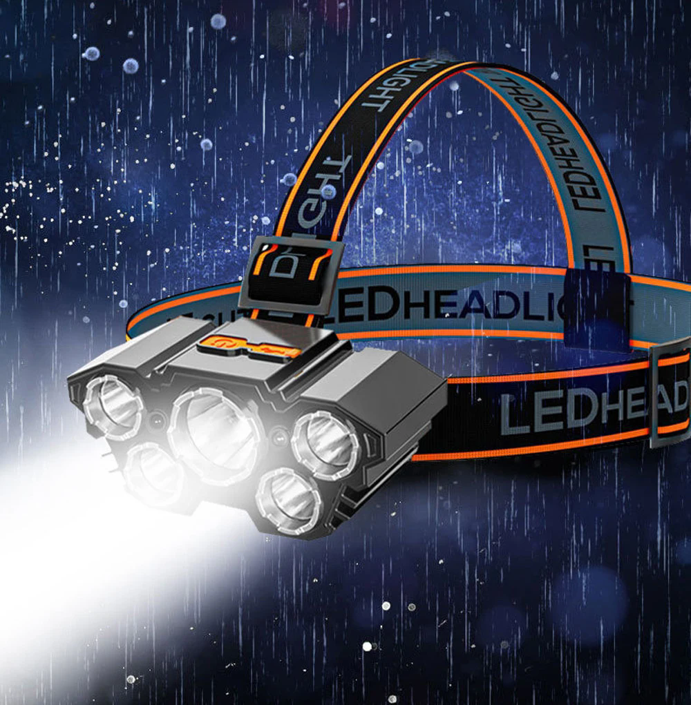 5 LED rechargeable headlamp - Image 5