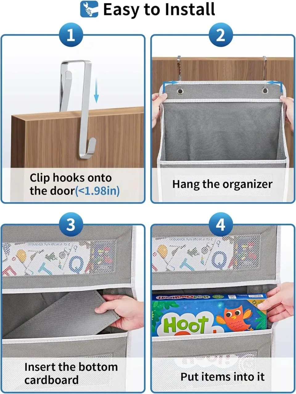 Hanging over door 5 shelf organizer - Image 6