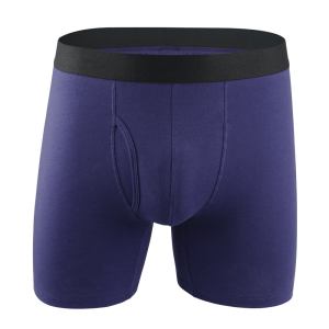 Comfortable long boxer shorts - 3pack navy