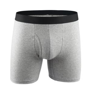 Comfortable long boxer shorts - 3pack grey