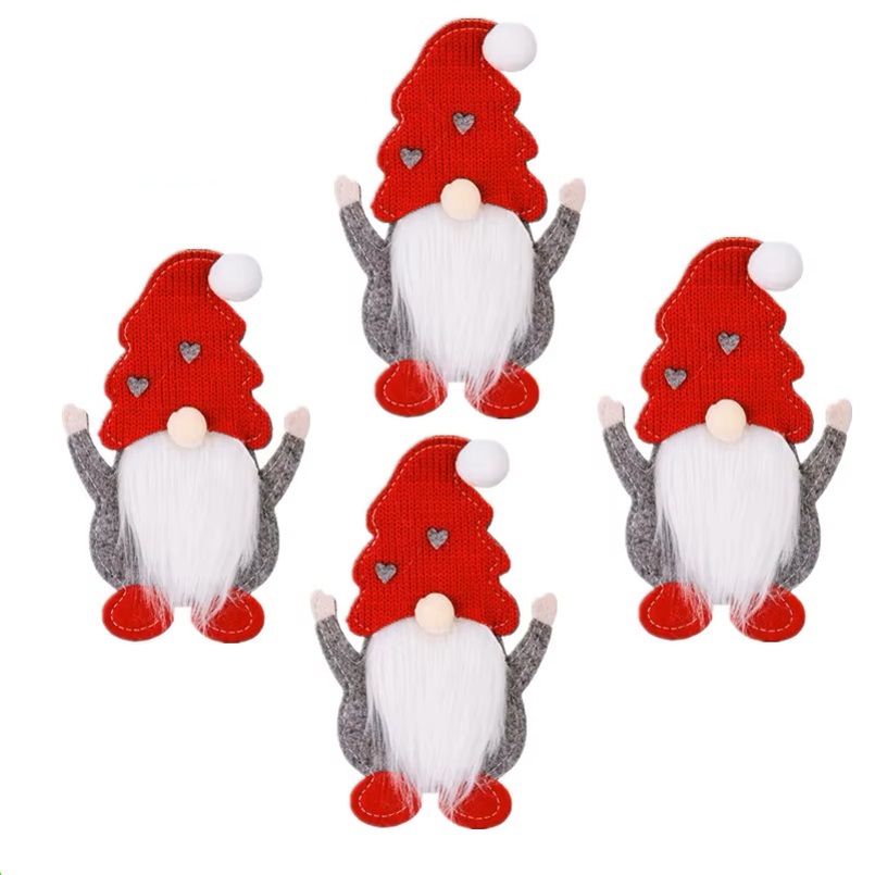 Decorative Santa Claus cutlery holder - 4pack - Image 3