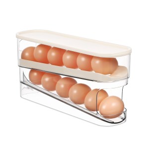 Eggs storage dispenser with lid