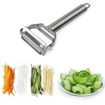 Multi-functional stainless steel kitchen peeler