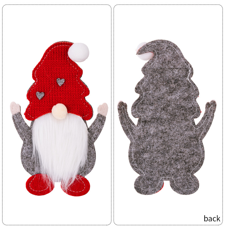 Decorative Santa Claus cutlery holder - 4pack - Image 10