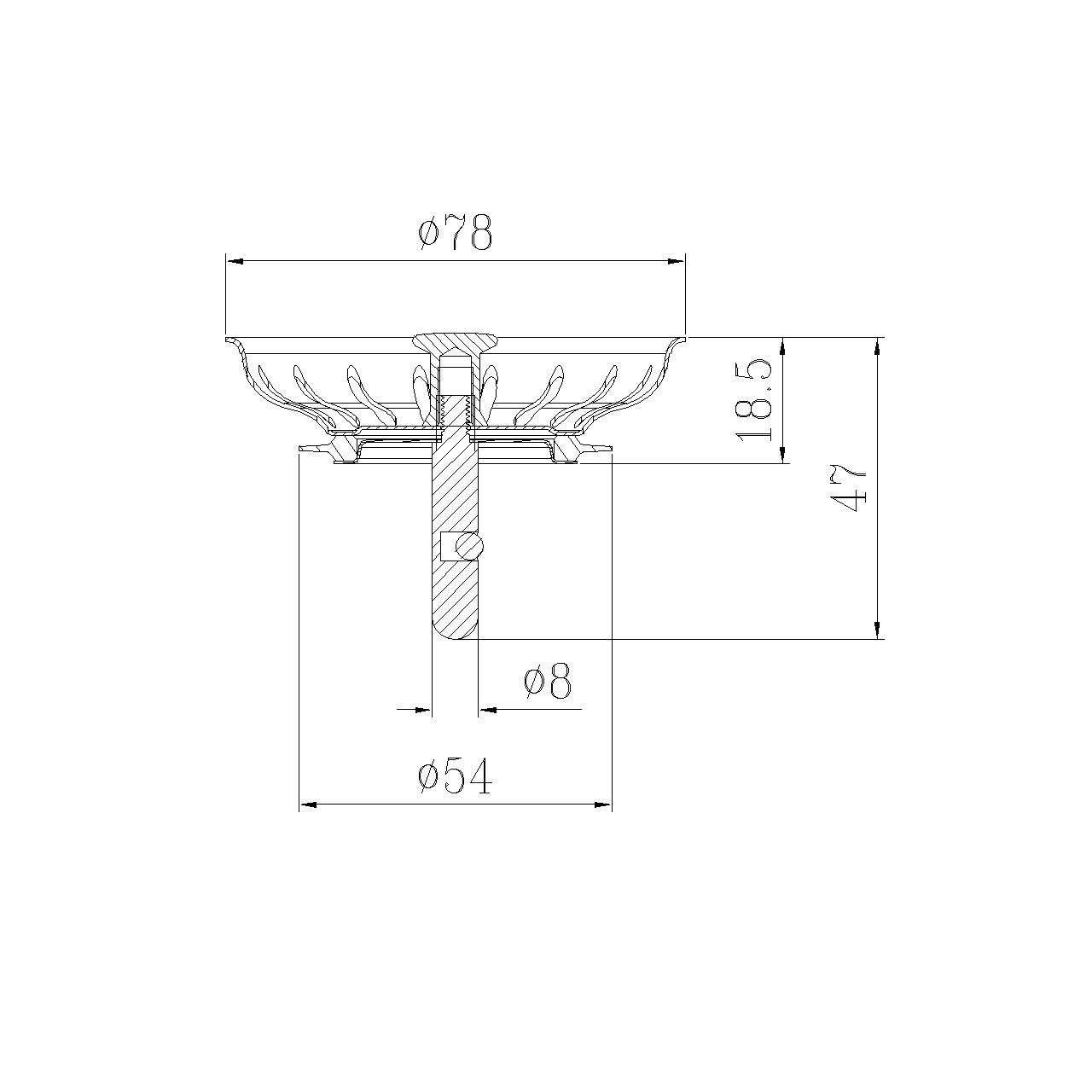 Stainless steel kitchen sink strainer - 2pack - Image 9