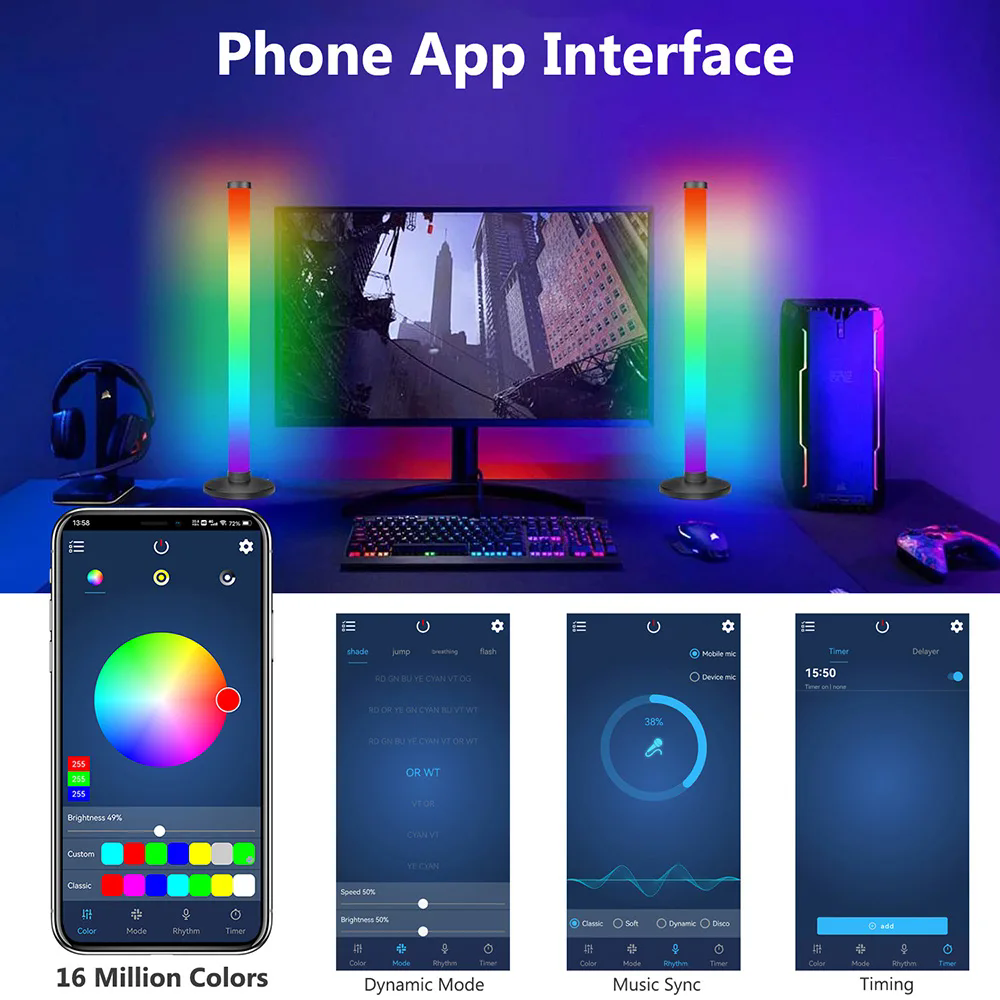 RGB smart LED ambient light with remote control - Image 12