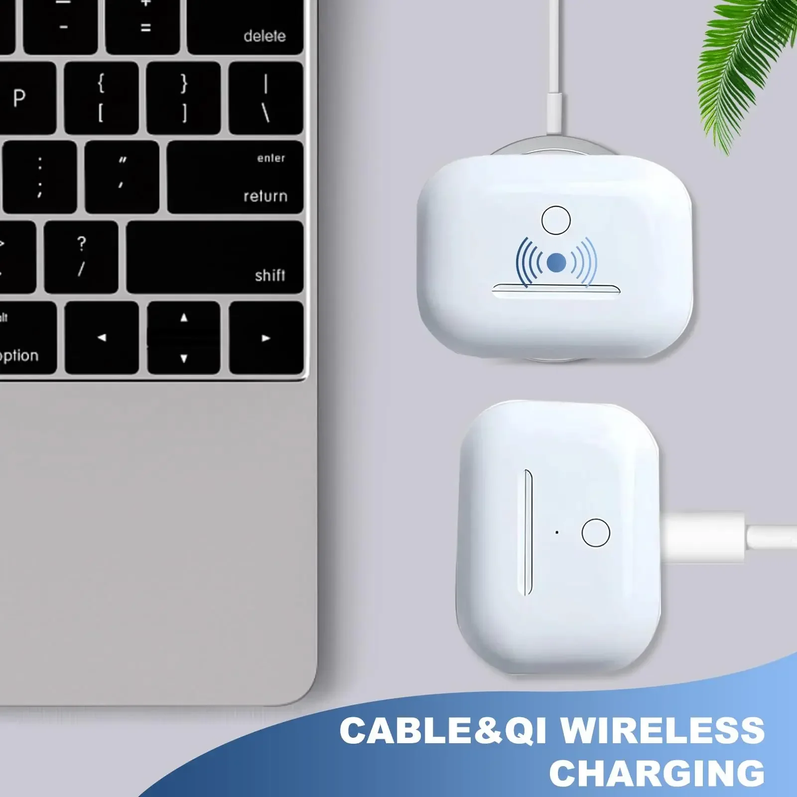 Wireless replacement charging case for Airpods Pro 1 and 2 - Image 7
