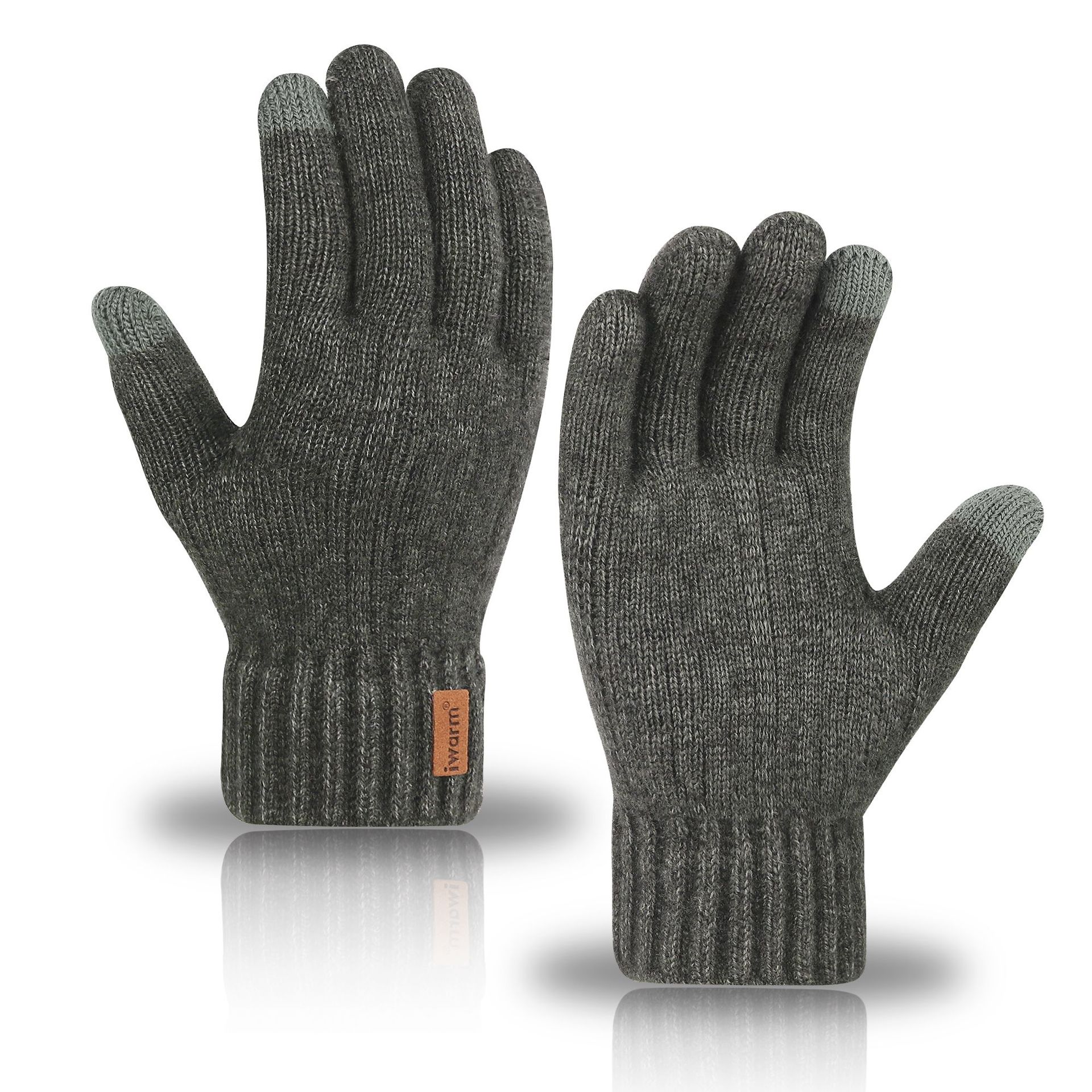 Warm knitted touchscreen gloves - Image 5
