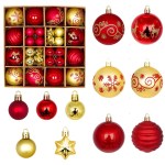 Christmas balls hanging ornaments set
