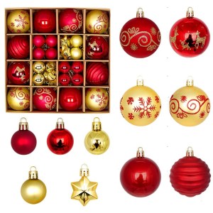 Christmas balls hanging ornaments set
