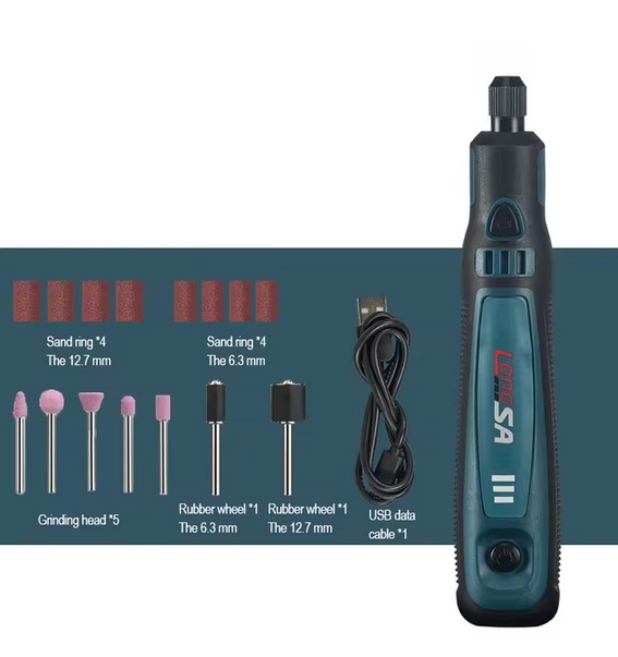 Mini portable cordless electric grinder kit - Image 3