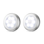 6 LED motion activated cool white wall light - 2pack