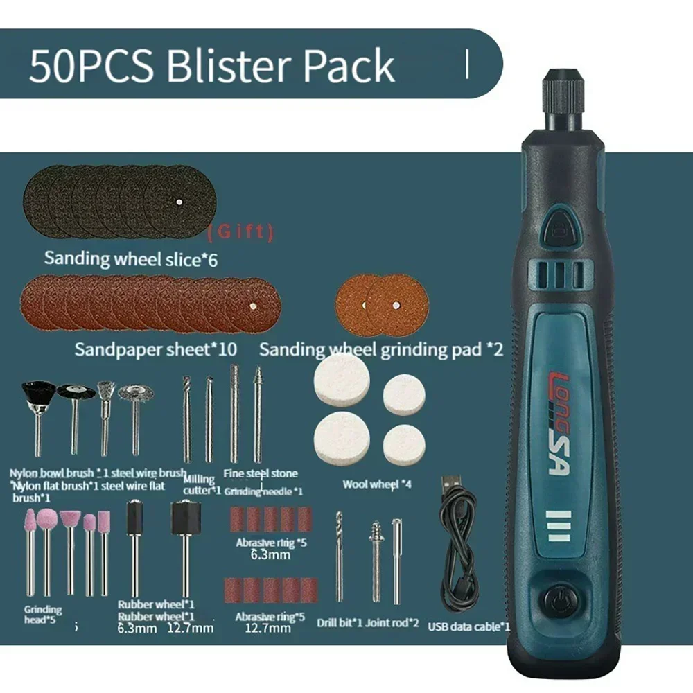 Mini portable cordless electric grinder kit - Image 5