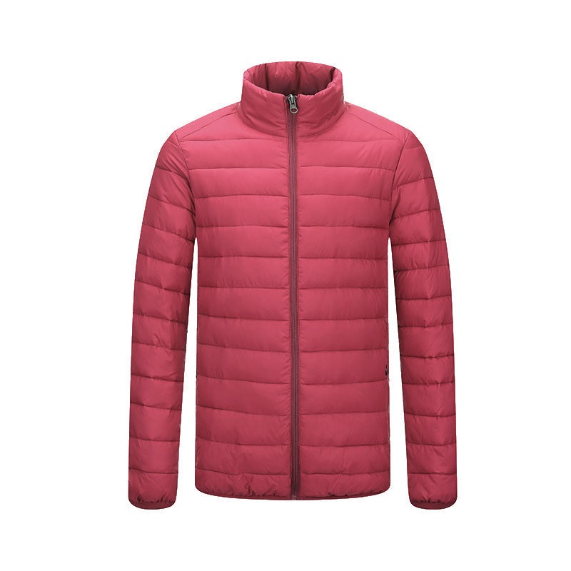 Ultra-thin lightweight jacket for men in Wine Red