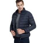 Ultra-thin lightweight jacket for men in Black